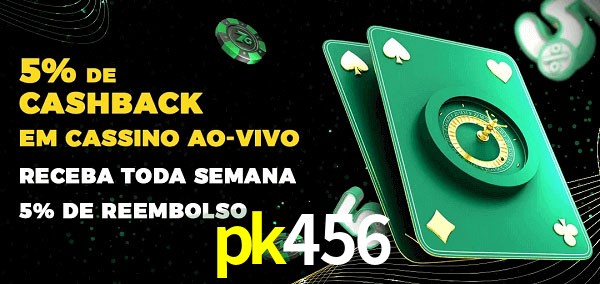 Promoções do cassino ao Vivo pk456